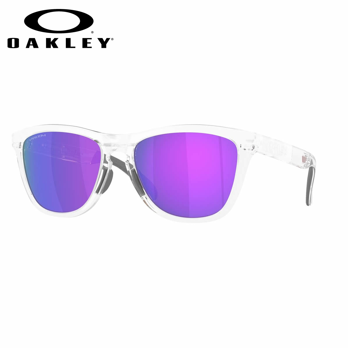 オークリー OO9503A-05-58 サングラス OAKLEY フロッグスキン レンジ エックスエル FROGSKINS RANGE XL プリズム アジアンフィット ローブリッジフィット Matte Clear/Prizm Violet オークレー メンズ レディース [25N2OO]
