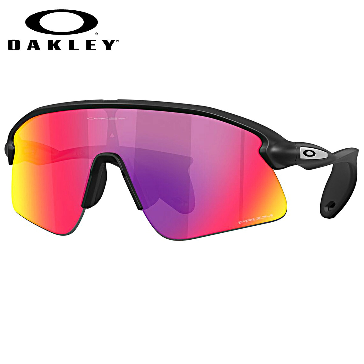 オークリー OO9517-02-39 サングラス OAKLEY スタントデビル STUNT DEVIL プリズム matte black/prizm road オークレー サイクリング 自転車 ロードバイク メンズ レディース [25N2OO]｜電脳眼鏡