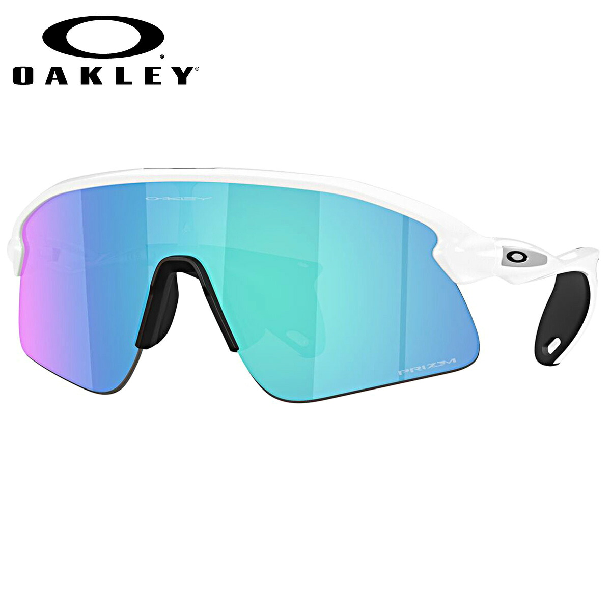 オークリー OO9517-04-39 サングラス OAKLEY スタントデビル STUNT DEVIL プリズム Matte White/Prizm Sapphire オークレー メンズ レディース [25N2OO]｜電脳眼鏡