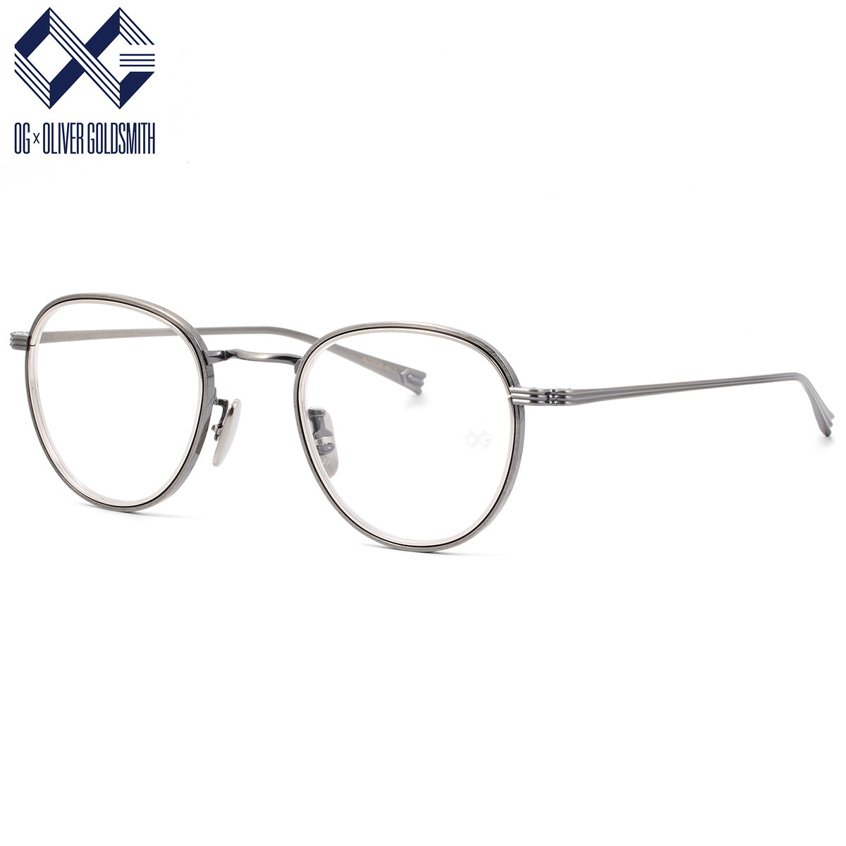 オージー・バイ・オリバー・ゴールドスミス ACTOR46-3 A.SILVER 46 メガネ OG×OLIVER GOLDSMITH 日本製 国産 made in japan メンズ レディース|電脳眼鏡