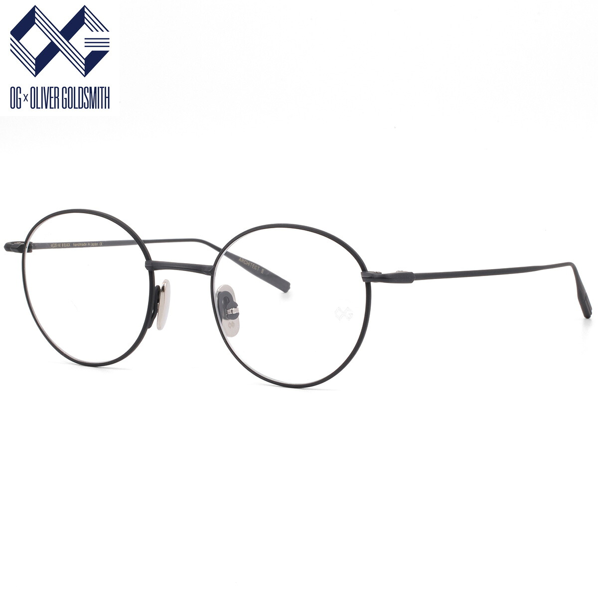 オージー・バイ・オリバー・ゴールドスミス ARCHITECT2 M.BLACK 46 メガネ OG×OLIVER GOLDSMITH 日本製 国産 made in japan メンズ レディース