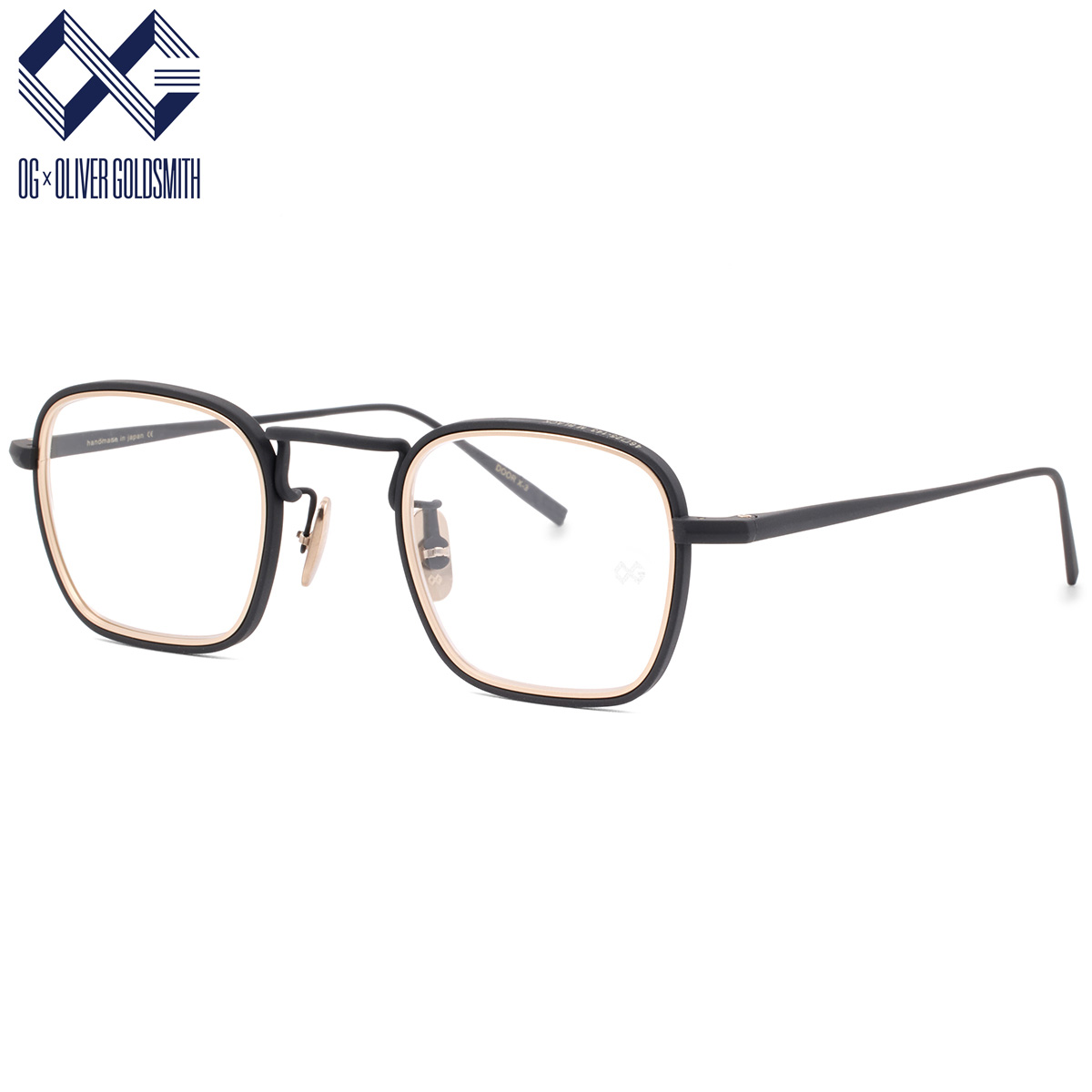 オージー・バイ・オリバー・ゴールドスミス DOOR X-3 M.BLACK 46 メガネ OG&times;OLIVER GOLDSMITH 日本製 国産 made in japan メンズ レディース｜電脳眼鏡 30,030円