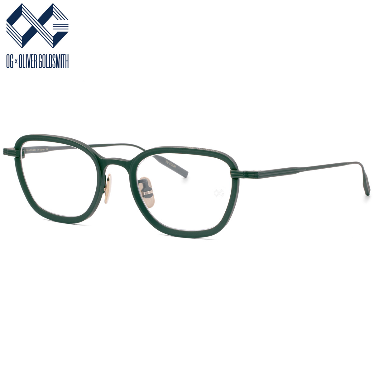 オージー・バイ・オリバー・ゴールドスミス TV FOUR M.GREEN 48 メガネ OG×OLIVER GOLDSMITH 日本製 国産 made in japan メンズ レディース