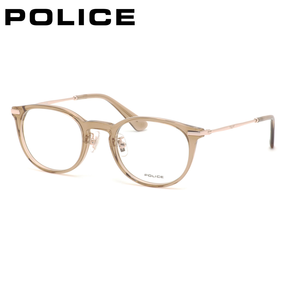 ポリス メガネフレーム 国内正規販売店 VPLL92J 06A6 48 POLICE 眼鏡 伊達メガネ 度付き イタリア ブランド 人気 おしゃれ メンズ レディース|電脳眼鏡