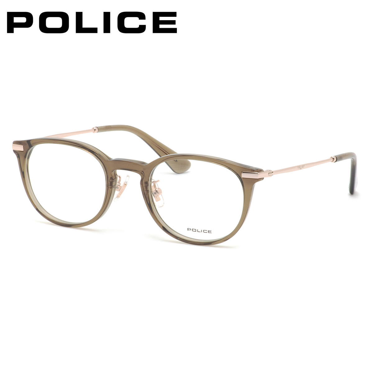 ポリス メガネフレーム 国内正規販売店 VPLL92J 0D72 48 POLICE 眼鏡 伊達メガネ 度付き イタリア ブランド 人気 おしゃれ メンズ レディース｜電脳眼鏡