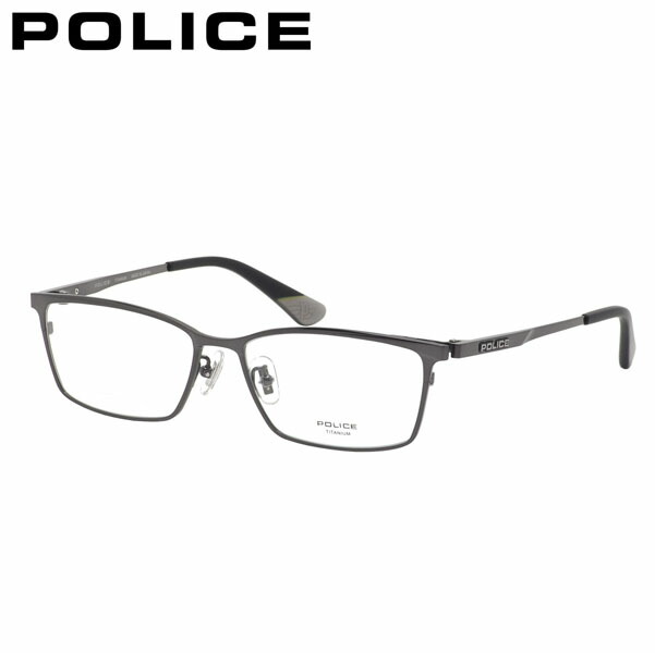 ポリス メガネフレーム 国内正規販売店 VPLM38J 0568 56 POLICE チタン 日本製 made in Japan伊達メガネ 度付き イタリア ブランド 人気 おしゃれ メンズ レディース