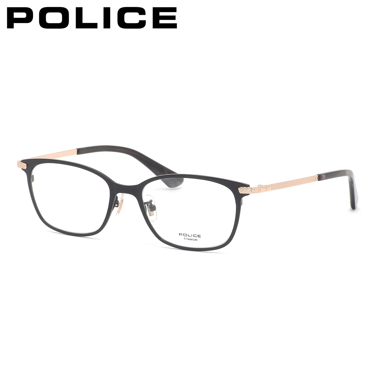 ポリス メガネフレーム 国内正規販売店 VPLN75J 0530 52 POLICE 眼鏡 伊達メガネ 度付き イタリア ブランド 人気 おしゃれ メンズ レディース｜電脳眼鏡