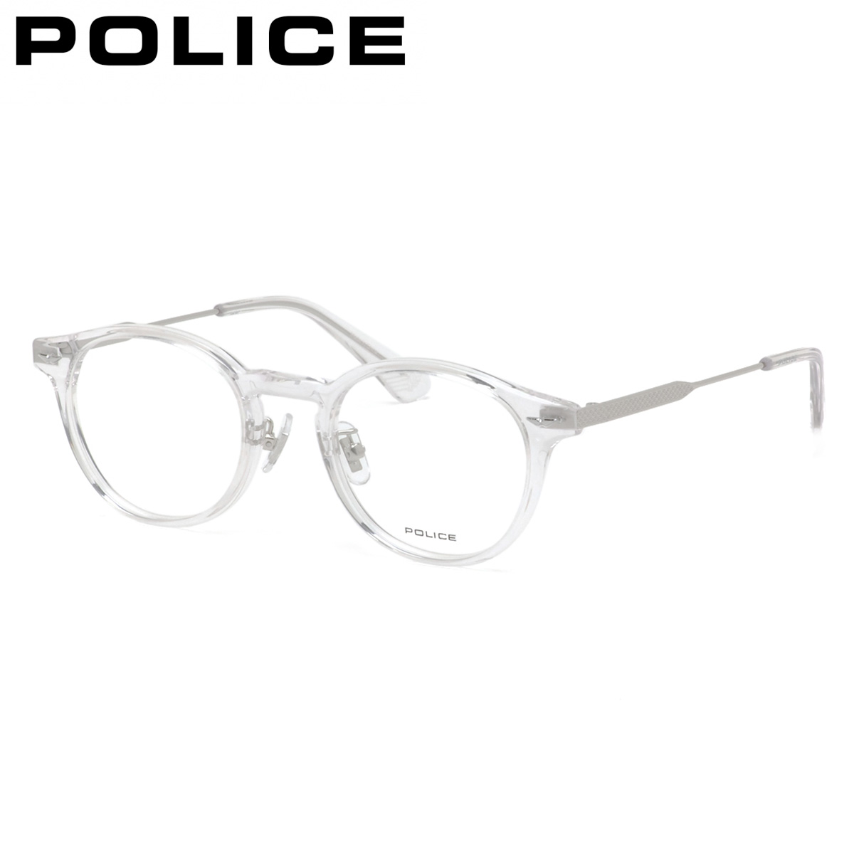 ポリス メガネフレーム 国内正規販売店 VPLP40J 0P79 47 POLICE 眼鏡 伊達メガネ 度付き イタリア ブランド 人気 おしゃれ メンズ レディース|電脳眼鏡