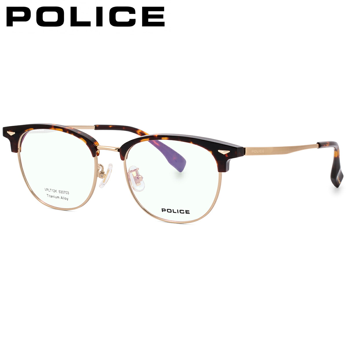 ポリス VPLT12K 0703 53 メガネ POLICE メンズ レディース