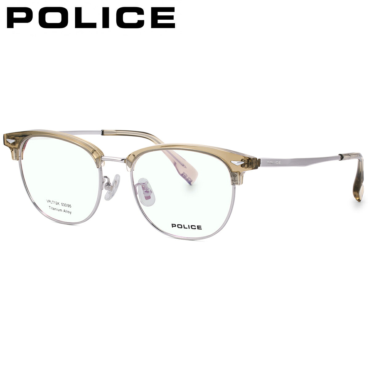 ポリス VPLT12K 0I95 53 メガネ POLICE メンズ レディース｜電脳眼鏡