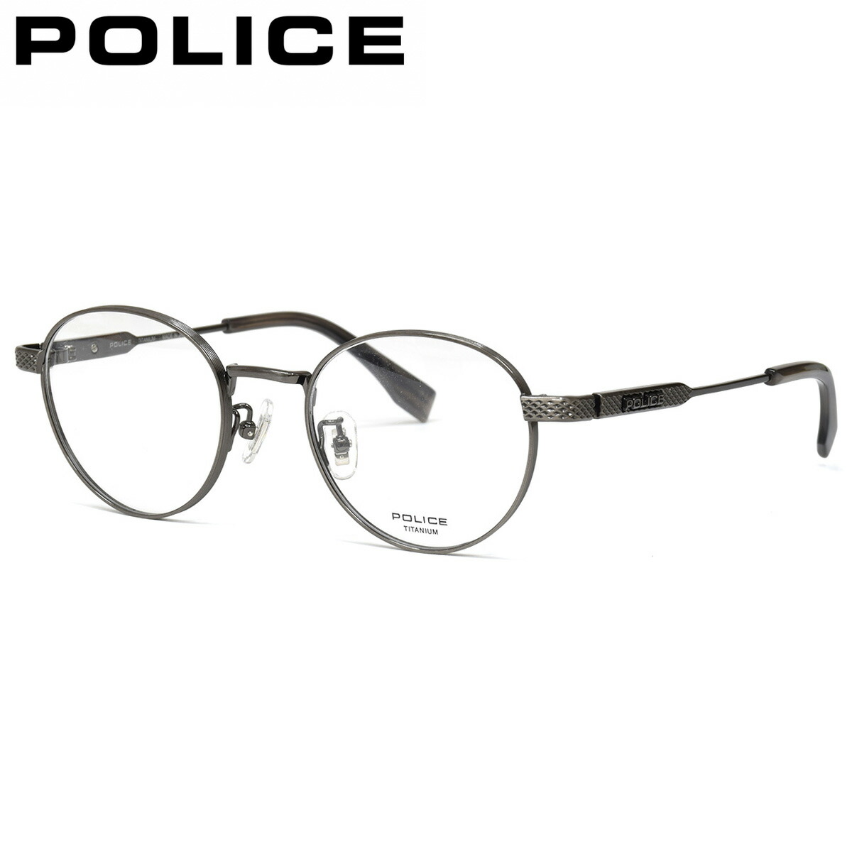 楽天市場】ポリス VPLG93J 01AL 54 メガネ POLICE グレー クリアグレー