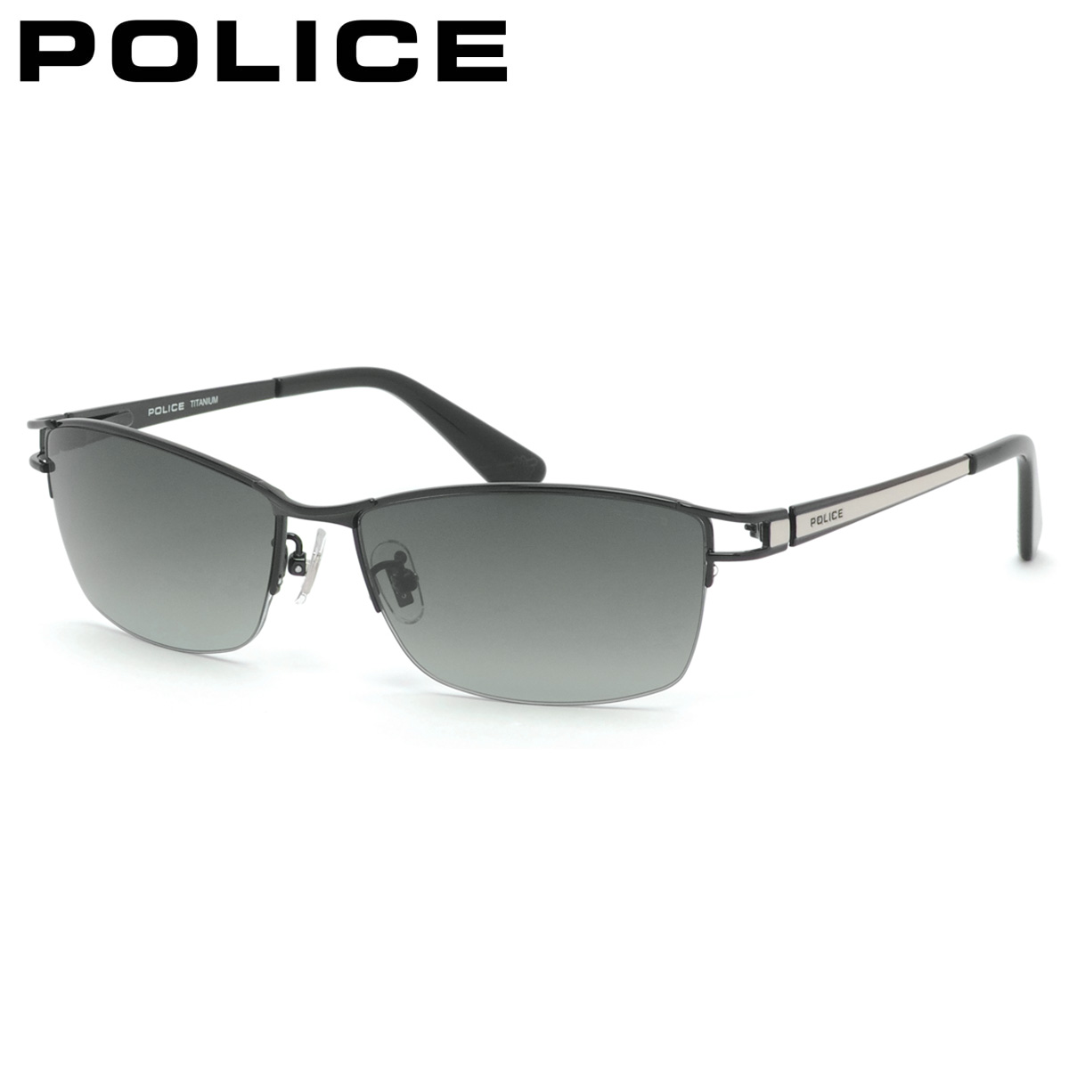 ポリス サングラス 国内正規販売店 SPLQ03J 0N28 59 サングラス POLICE JET ジェット ナイロール チタン POLICE 度付き イタリア ブランド 人気 おしゃれ メンズ レディース|電脳眼鏡