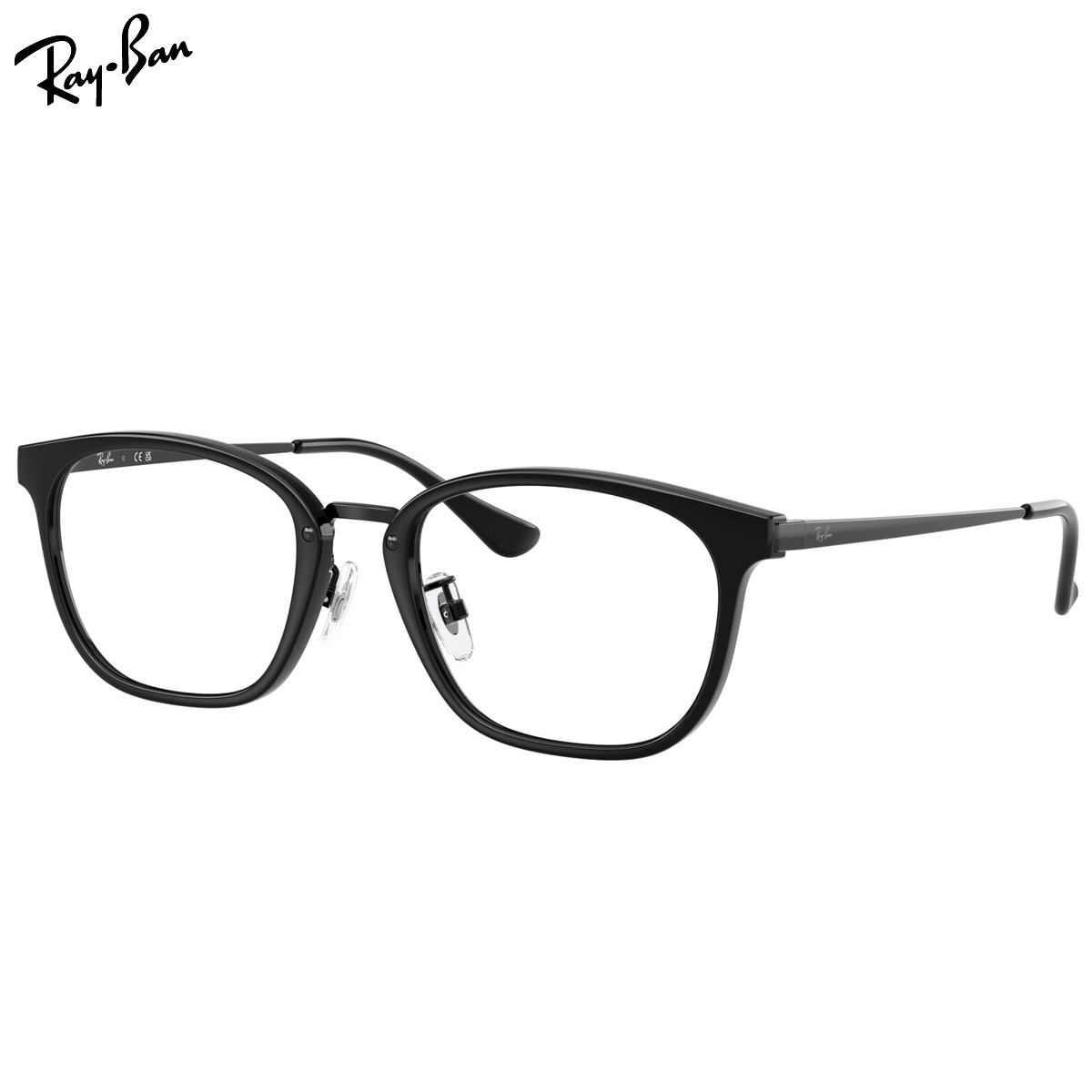 レイバン RX7247D 2000 51 メガネ レイバン純正レンズ対応 Ray-Ban コンビ 軽い 黒縁 くろぶち ビジネス 度数付き対応 メンズ レディース