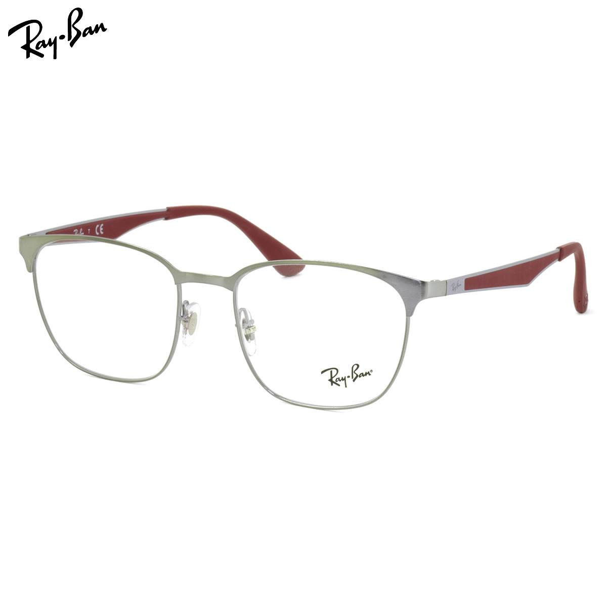 レイバン メガネ Ray-Ban RX6356 2880 52サイズ ACTIVE LIFESTYLE スクエア ウェリントン メタルサーモント シート材 軽い 軽量 Ray-Ban RayBan 度数付き対応 メンズ レディース|電脳眼鏡
