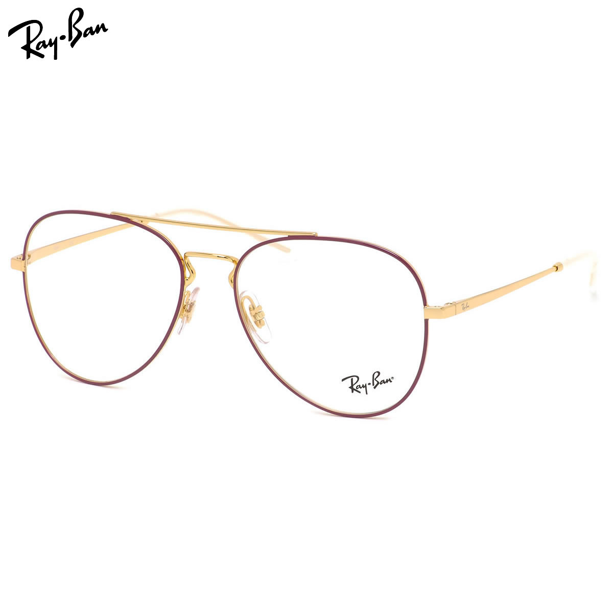 レイバン メガネ Ray-Ban RX6413 2982 56サイズ AVIATOR アビエーター ティアドロップ パイロット ダブルブリッジ ツーブリッジ Ray-Ban RayBan 度数付き対応 メンズ レディース|電脳眼鏡