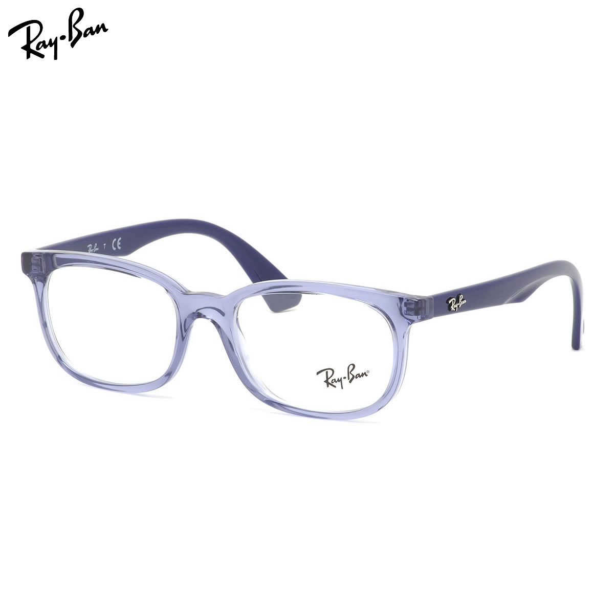 レイバン メガネ Ray-Ban RY1584 3759 48サイズ ヤング ジュニア キッズ 子ども用 お子様向け 小学生 中学生 スクエア ナイロン バイオレット 度数付き対応 度数付き対応 子供用 キッズ用｜電脳眼鏡