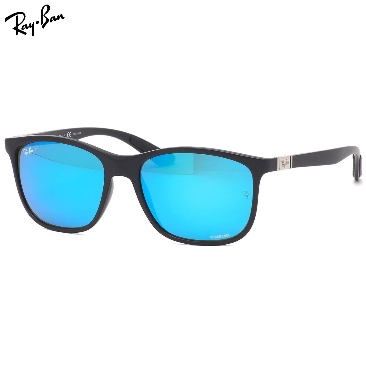 レイバン サングラス Ray-Ban RB4330CH 601SA1 56サイズ CHROMANCE クロマンス 偏光レンズ 軽い バネ蝶番 マットブラック かっこいい 度数付き対応 メンズ レディース