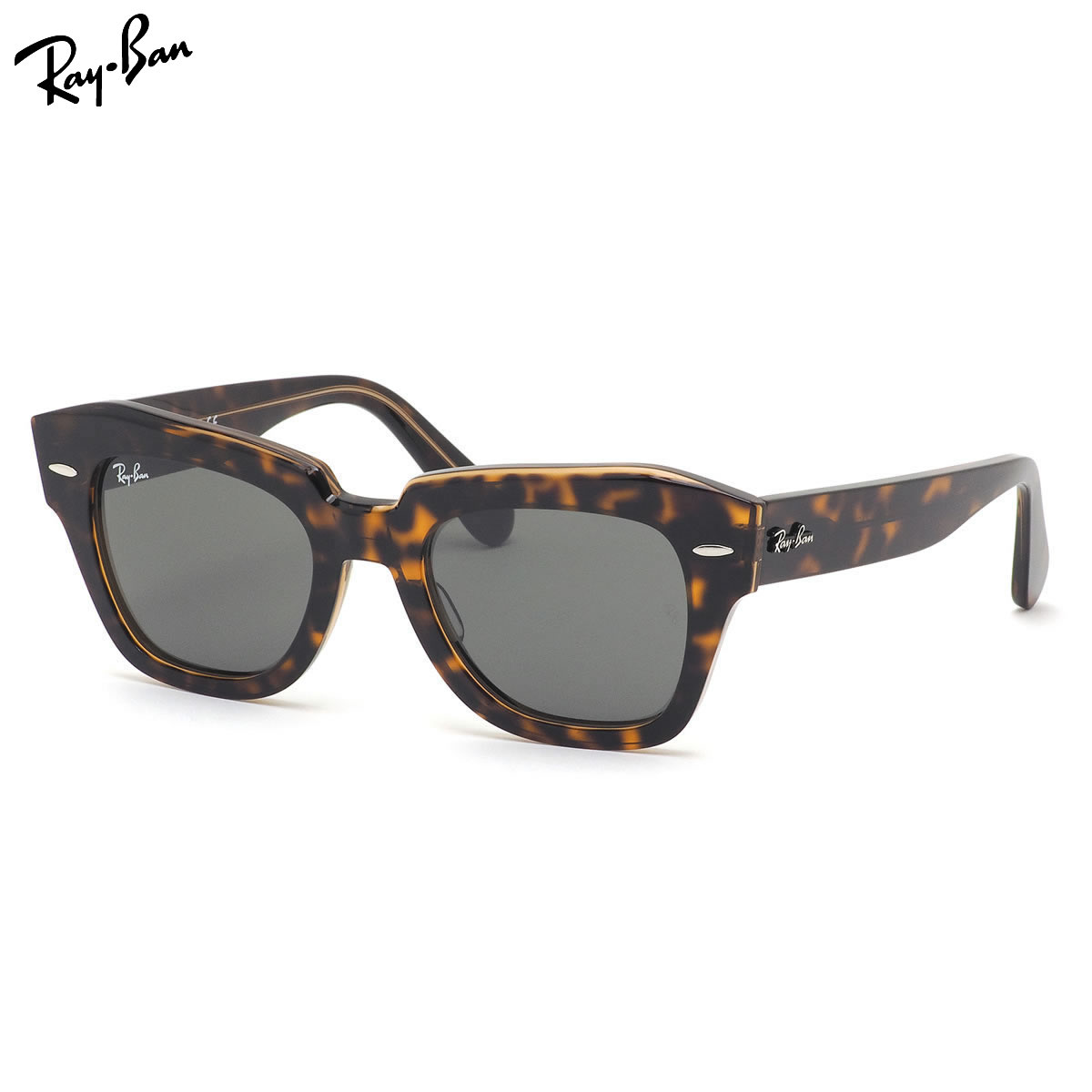レイバン Ray-Ban サングラス RB2186 1292B1 49サイズ STATE STREET 1292/B1 ステートストリート ウェリントン べっ甲 デミ ハバナ ドライブ アウトドア 度数付き対応 メンズ レディース 19,470円