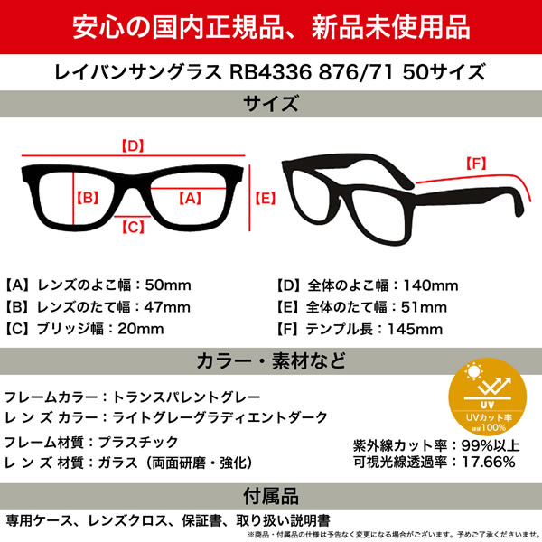 安い購入 楽天市場 Ray Ban サングラス Rb4336 876 71 50 レイバン クリア グラデーション 軽い メンズ レディース 電脳眼鏡 保存版 Smaypkbontang Sch Id
