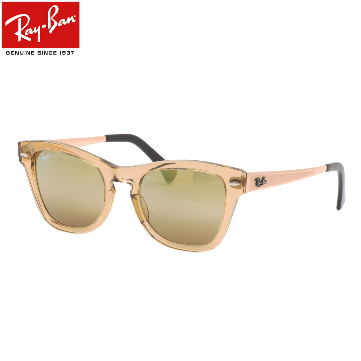 美品 Ray-Ban レイバン ベージュ サングラス ケース付き Ray-Ban サングラス レイバン ソフトケース/サングラス/メガネ