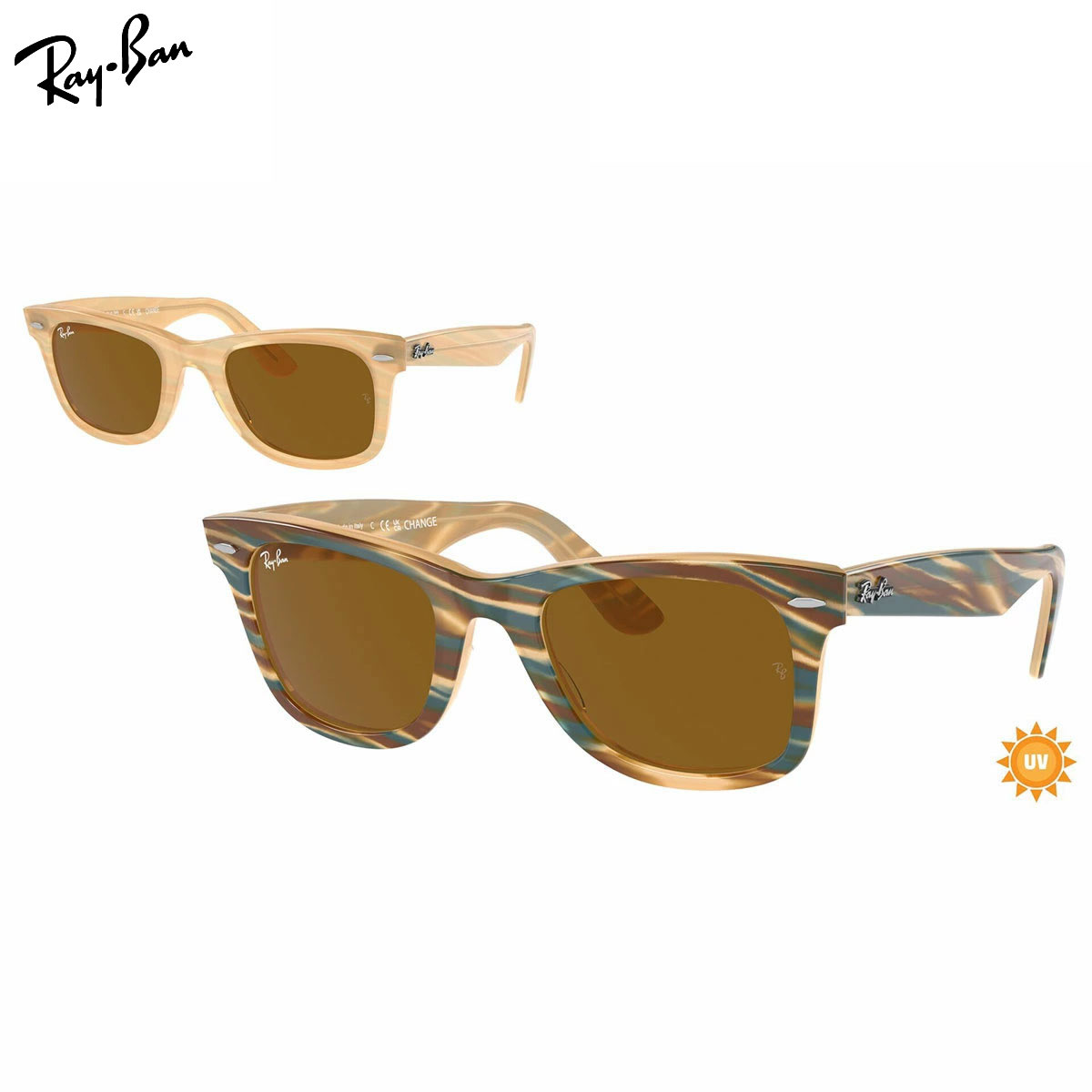 レイバン RB2140F 140833 52 サングラス Ray-Ban ORIGINAL WAYFARER CHANGE オリジナルウェイファーラーチェンジ トランジションズ 調光フレーム TRANSITIONS メンズ レディース｜電脳眼鏡