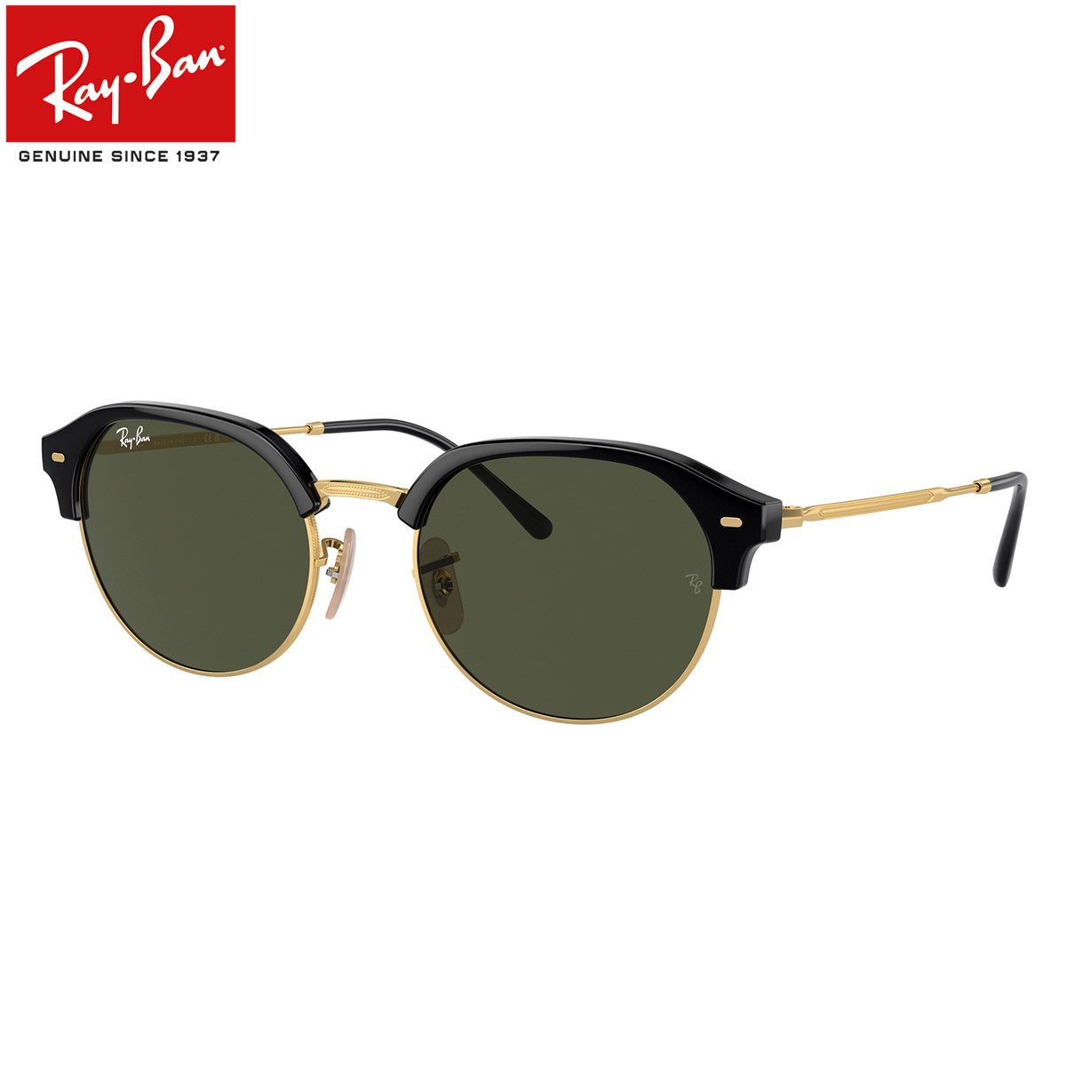 Ray-Ban ラウンドサングラス ケース付き Ray-Ban グレーラウンドサングラス ケース付き レイバン 眼鏡