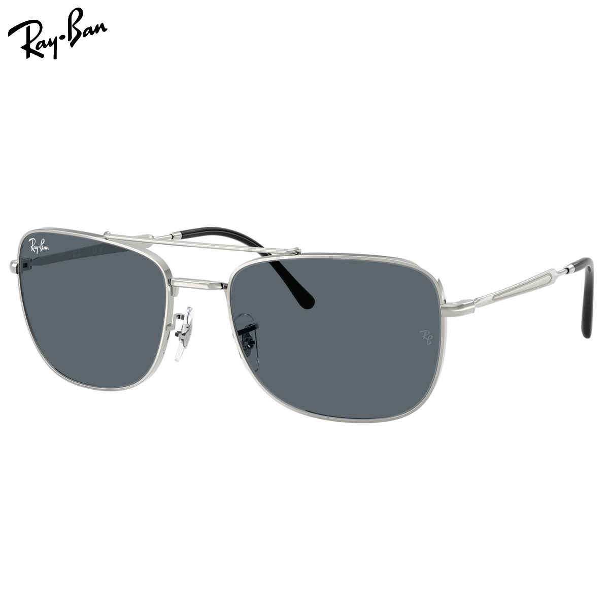 レイバン RB3755 003/R5 62 サングラス Ray-Ban ダブルブリッジ シルバー 度数付き対応 メンズ レディース｜電脳眼鏡 16,410円