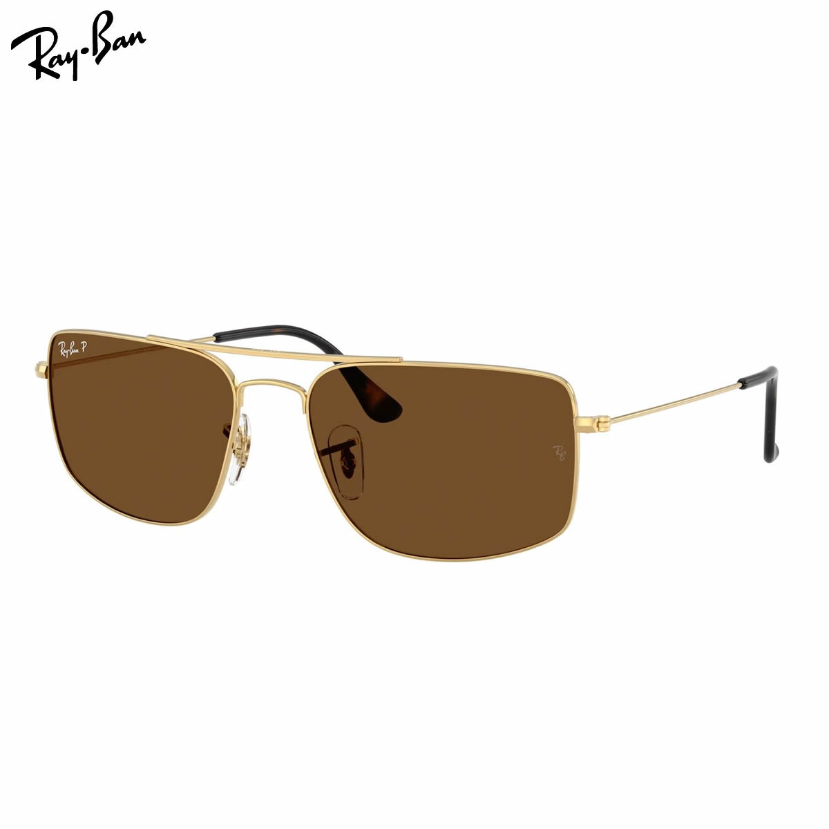 Ray-Ban RB3779 001/57 59 サングラス レイバン EXPLORER III エクスプローラー3 偏光レンズ ダブルブリッジ 度数付き対応 メンズ レディース [26N1RB]