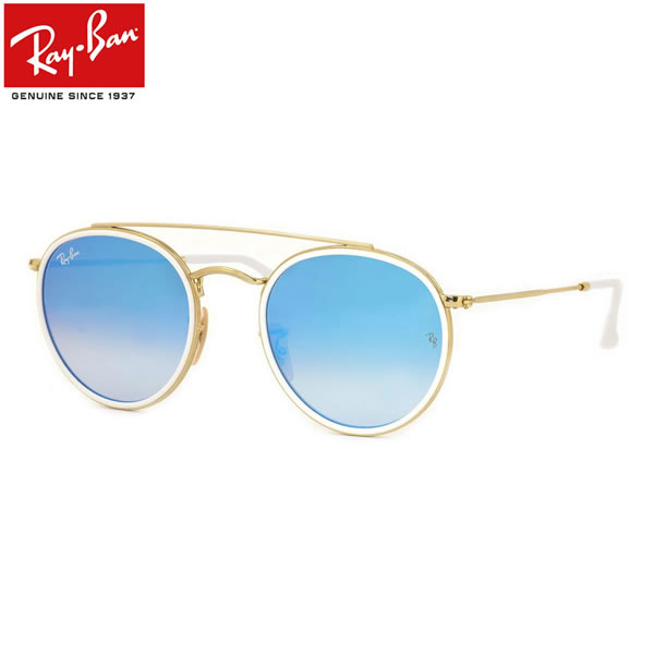 レイバン サングラス ミラー ラウンドダブルブリッジ Ray-Ban RB3647N 001/4O 51サイズ レイバン RAYBAN ROUND DOUBLE BRIDGE FLASH LENSES GRADIENT 0014O ROUND METAL ラウンドメタル ツーブリッジ ダブルブリッジ ミラー ICONS アイコン メンズ レディース