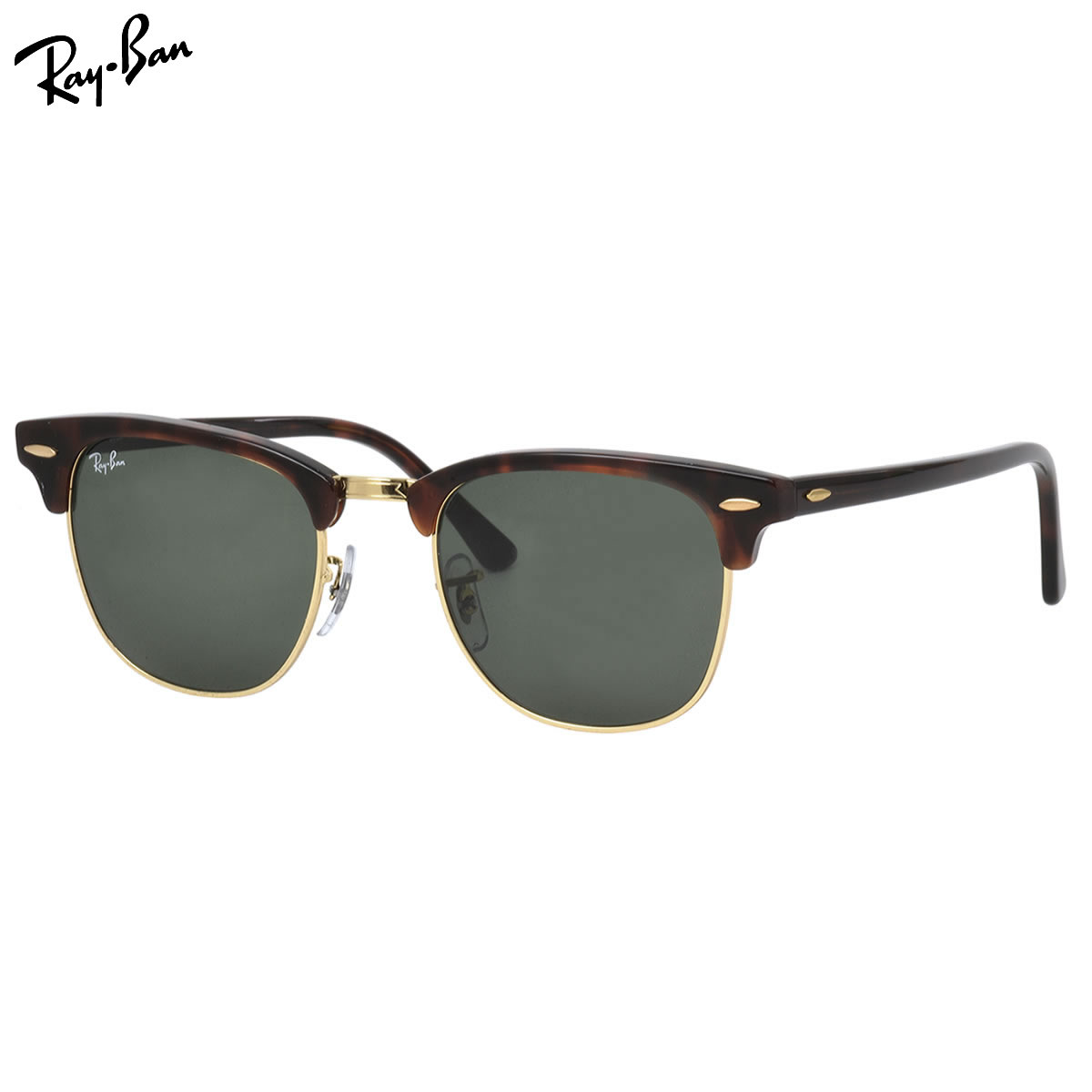 レイバン サングラス クラブマスター Ray-Ban RB3016 W0366 49サイズ 51サイズ RAYBAN CLUBMASTER サーモント ブロー べっ甲 アイコン 度数付き対応 メンズ レディース