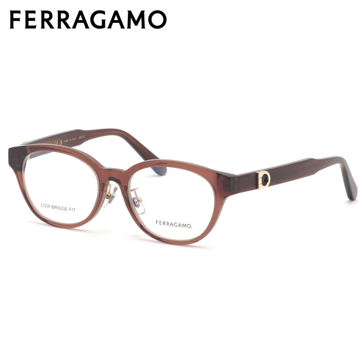 フェラガモ SF3036ELB 612 50 メガネ FERRAGAMO イタリア製 メンズ レディース