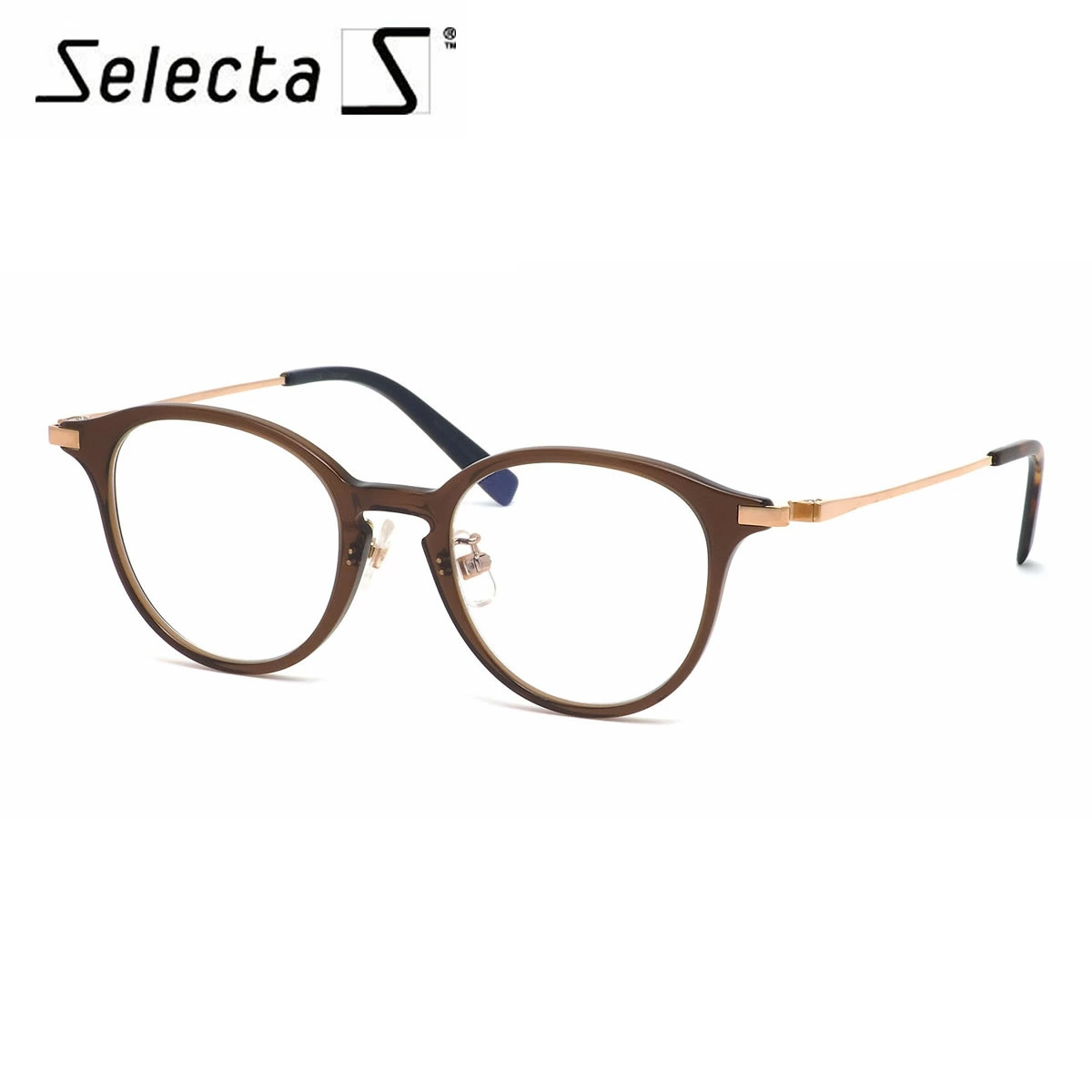 楽天市場】セレクタ selecta メガネ 87-0008 2 47サイズ ボストン