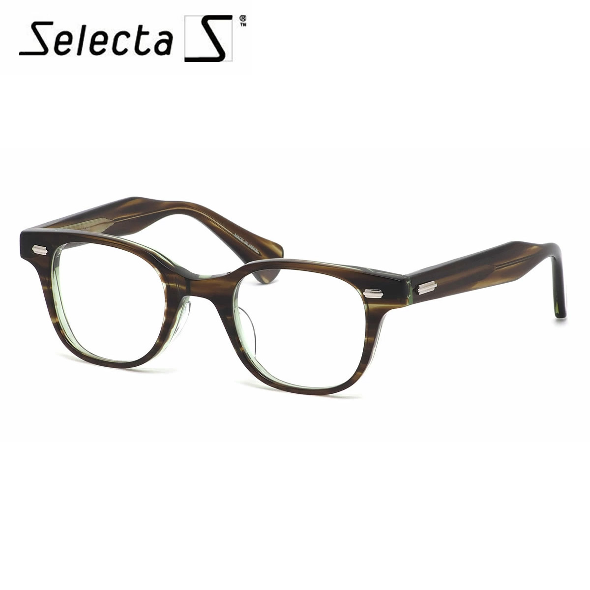 メガネ　レトロ レトロで高級感のあるウェリントン型[一部店舗限定商品