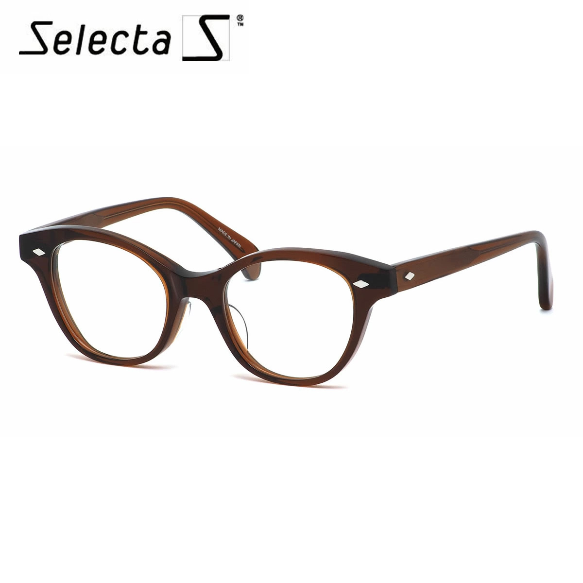 ビンテージレトロ 戦前メガネ 楽天市場】セレクタ selecta メガネ 87-5003 2 48サイズ フォックス