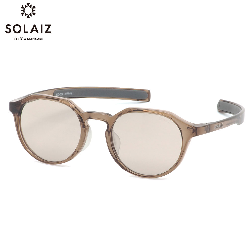 ソライズ SLD-004 MAR/LGY 48 サングラス SOLAIZ アイケア ブルーライトカット 軽量 フィット感 メンズ レディース