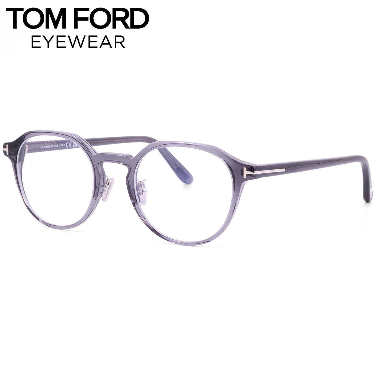 トムフォード TF5924D-B 020 51 メガネ 伊達メガネレンズ付 TOM FORD 伊達メガネレンズ ブルーライトカット BLUE BLOCK COLLECTION ブルーブロック MADE IN ITALY メンズ レディース|電脳眼鏡