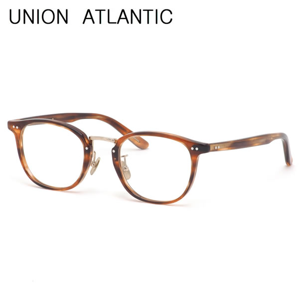 ユニオンアトランティック メガネ UA3620 BRS 49 UNION ATLANTIC AMIPARIS アミパリ セルロイド 日本製 鯖江 Made in Japan べっ甲 ユニオンアトランティックUNIONATLANTIC メンズ レディース|電脳眼鏡