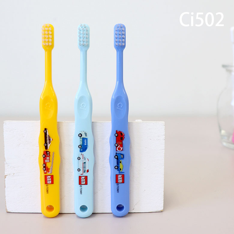【キャラクター大好き】歯科医院専売品Ciトミカ502(ふつう)こども歯ブラシ乳児〜小学校低学年6本セット【メール便可3セットまで】