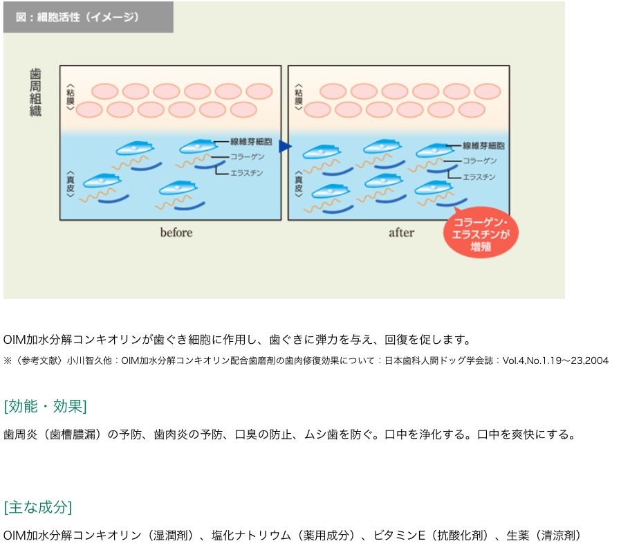 楽天市場 全国送料無料 コンクール リペリオ 歯磨き粉 80ｇ 2本 歯みがき 歯周病 歯槽膿漏 4 オールケア