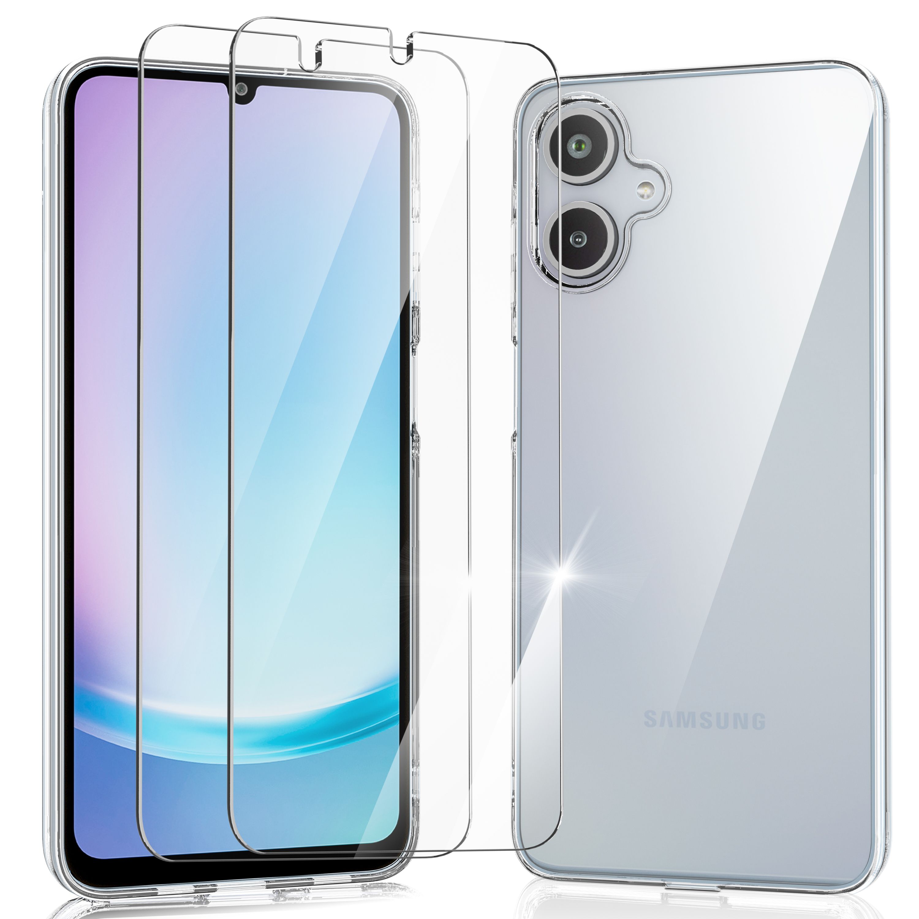 楽天市場】Galaxy A25 5G ケース クリア 耐衝撃 ガラスフィルム付き(2