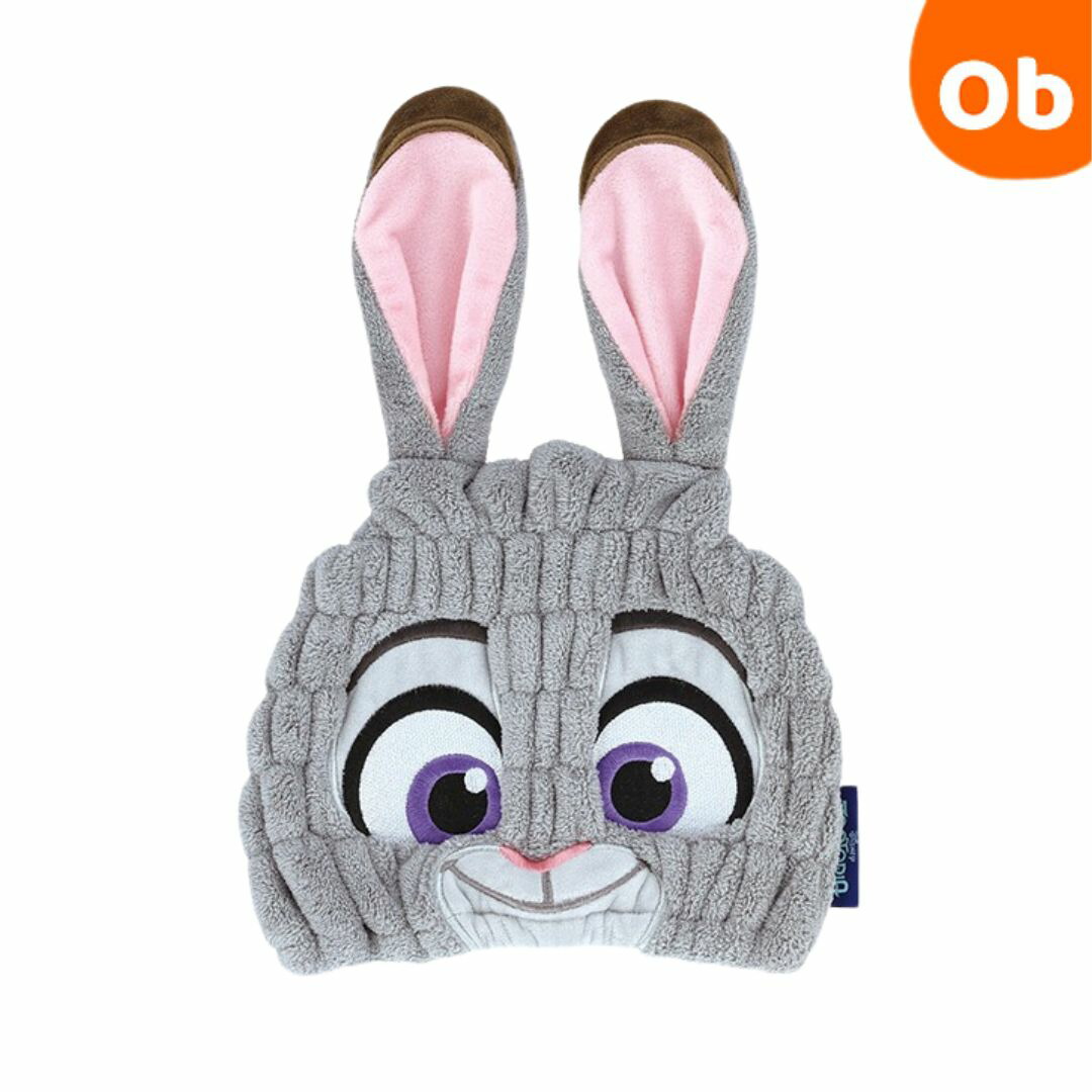 吸水速乾　タオルキャップ ズートピア　ジュディ　可愛い　洗濯機OK【ネコポス送料無料】キャップタオル　吸水タオル画像