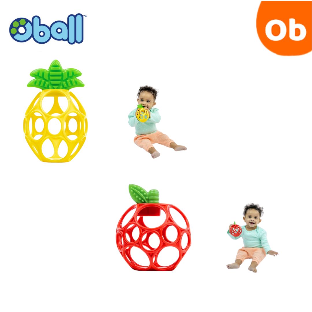 オーボール　OBALL　歯固めボール　フルーツ　パイナップル　アップル