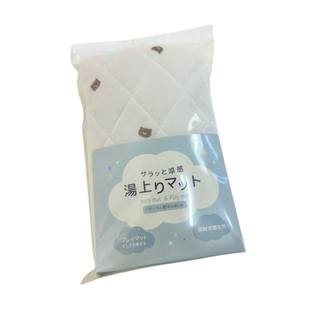 サラっと涼感　湯上りマット　くまさん サラッと涼感湯上りマット 冷感敷きパッド ひんやり 赤ちゃん ベビー ひんやりマット 暑さ対策 お昼寝