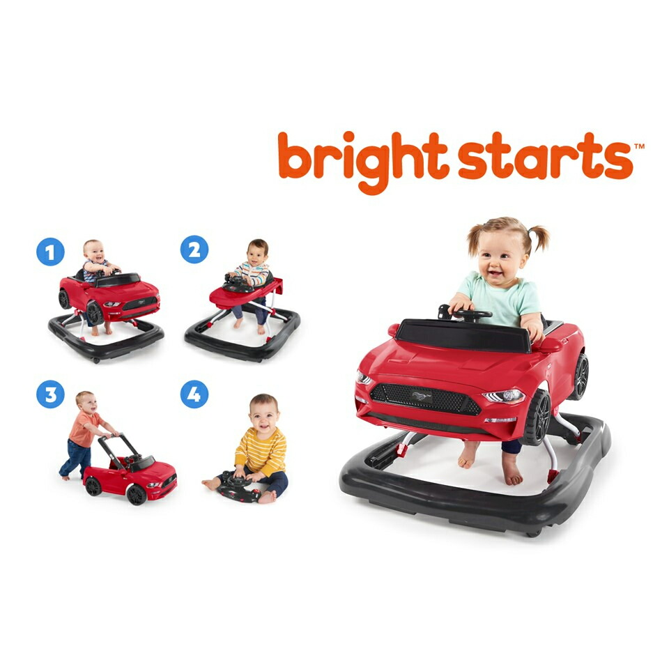 KidsIIブライトスターツ歩行器 Ford Mustang・4 in 1 ベビーウォーカー