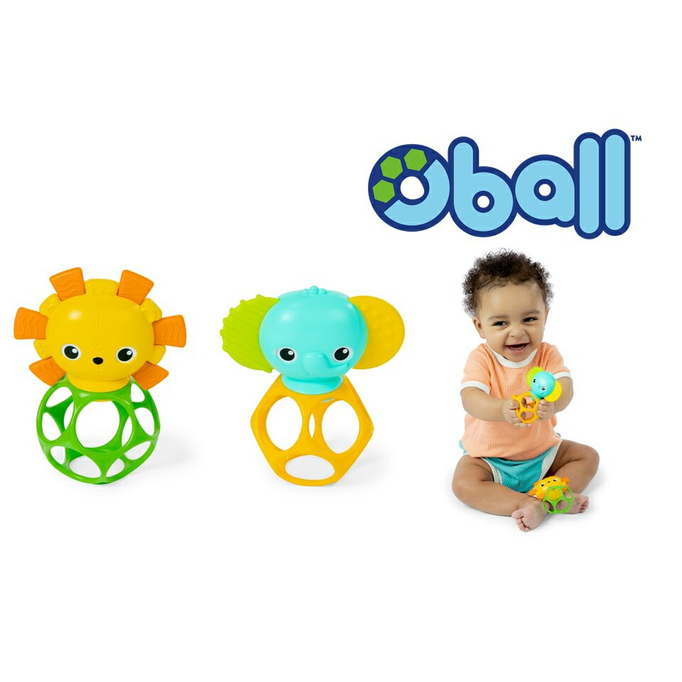 オーボール　ライオン＆エレファント歯固めボール　OBALL