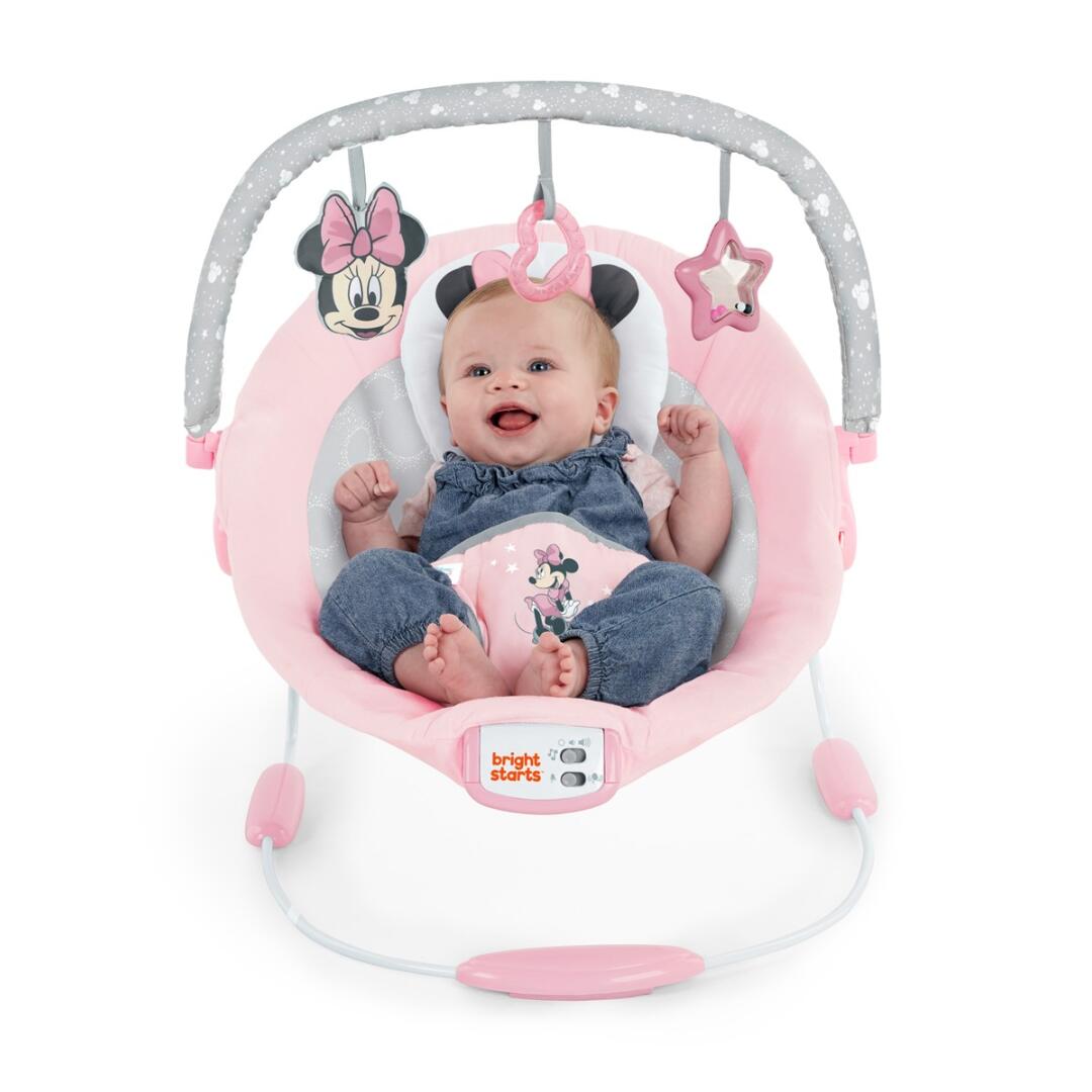 kids2 ミニーマウス・ローズスカイ・バウンサー  ディズニー ベビーチェア ゆりかご 寝かしつけ グッズ 電動 赤ちゃん ０ヶ月