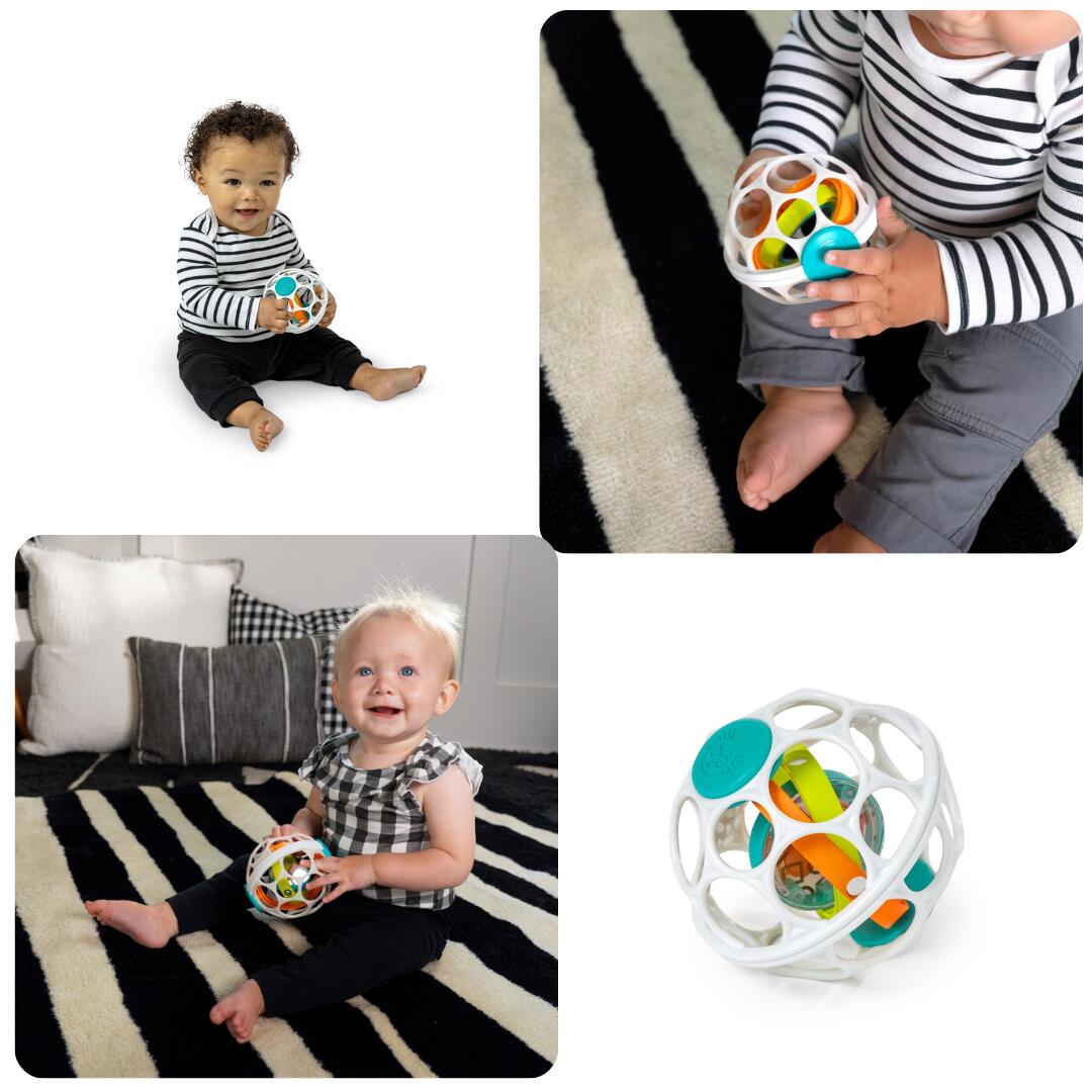 kids2 ベビーアインシュタイン グリップ＆スピン オーボールラトル おもちゃ ボール oball にぎにぎ