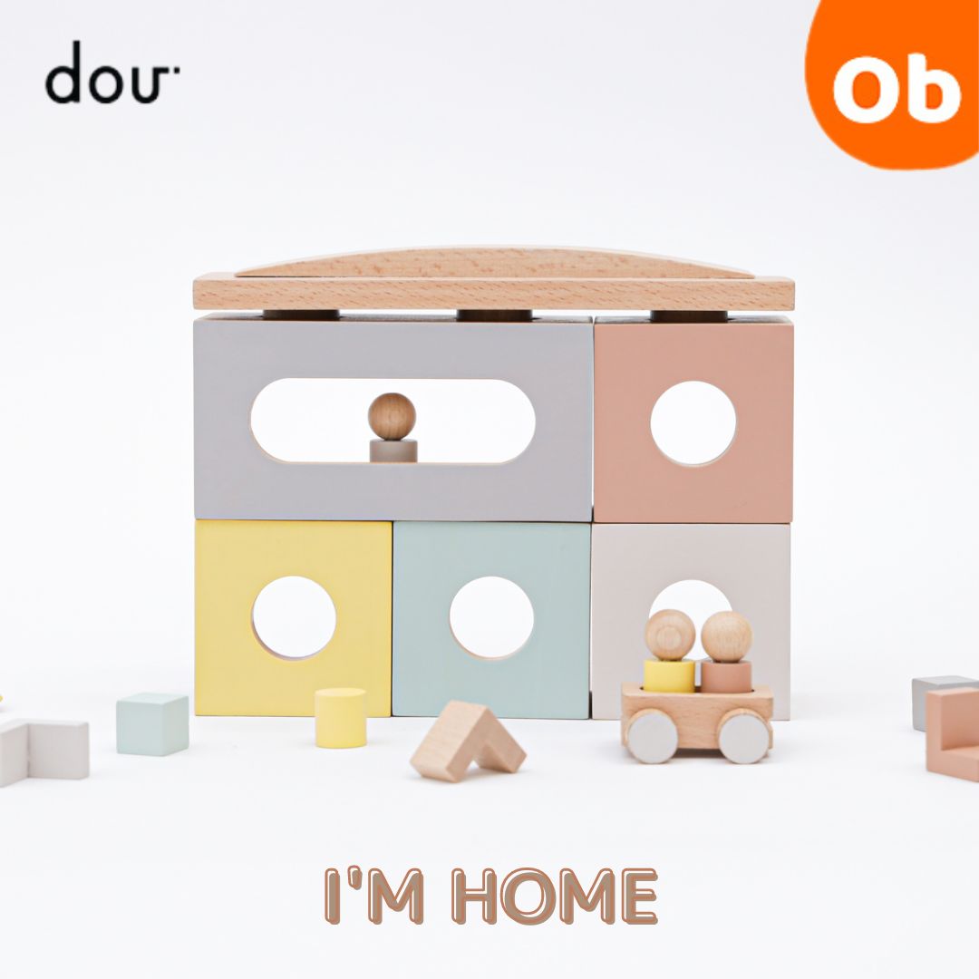 dou　木のおもちゃ　I'm home 【送料無料 沖縄・一部地域を除く】くみたてハウス アイムホーム ままごと お家 バランス キッチン 木製 プレゼント おままごと　クリスマス
