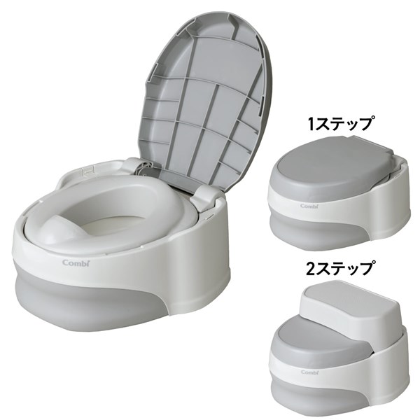 洋式おまるでステップ コンビ ベビーレーベル Combi （踏み台 補助便座としても使える オマル）