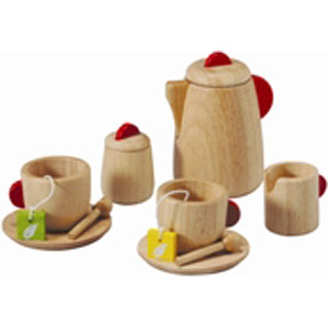 plan toys wooden tea set